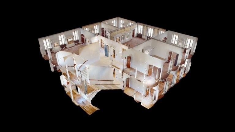 Cassa Rurale Alto Garda e Rovereto - Mostra Arte a Palazzo - piantina 3D delle sale