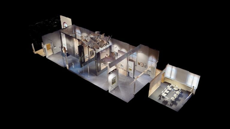 La Galleria - BPER Banca a Modena - la piantina 3D dello spazio espositivo