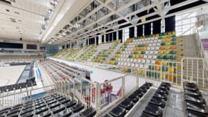 BTS Arena Trento - palazzetto dello sport dell'Aquila Basket - veduta ricavata dal Virtual Tour 3D altra veduta