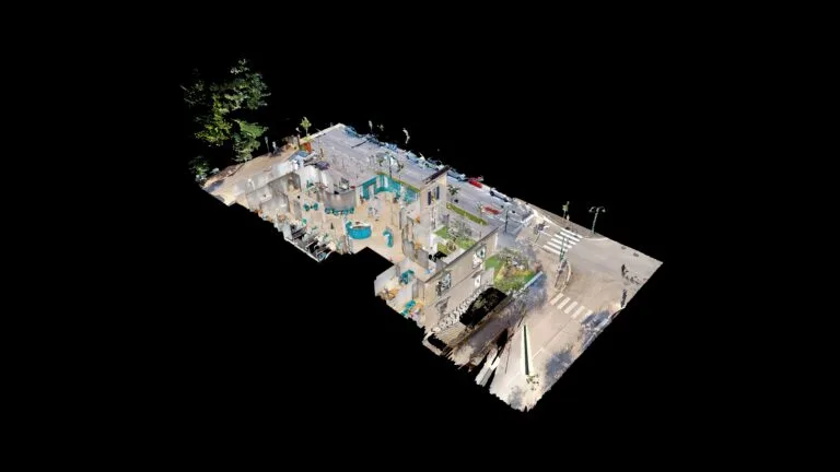 La Cassa Rurale Alto Garda e Rovereto nella sua sede di Riva del Garda - piantina 3D