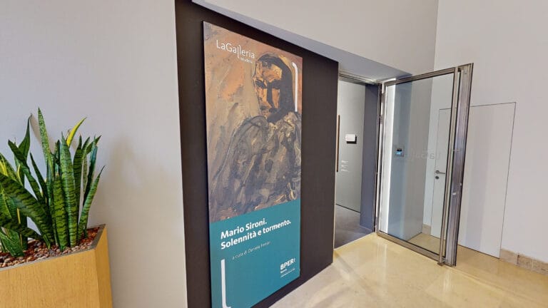 La Galleria - BPER Banca a Modena - Esposizione Mario Sironi - Solennità e tormento - entrata