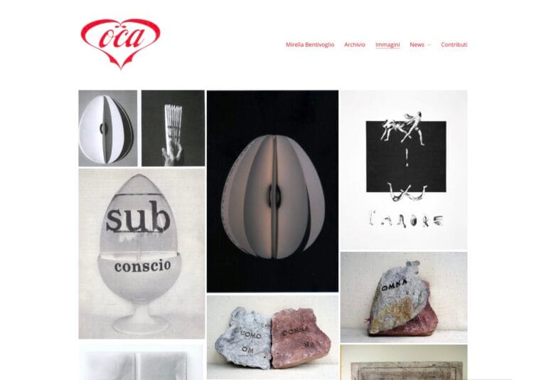 Sito web Mirella Bentivoglio - mirellabentivoglio.it - galleria opere