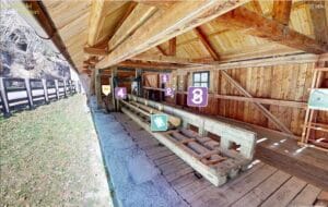 Il sentiero dei vecchi mestieri - Grumes - Trentino. Progetto virtual tour 3D con quiz - la segheria