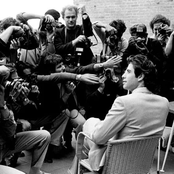 Rosebud2 Agenzia Fotogiornalistica - foto storica - John Travolta al Festival del Cinema di Venezia